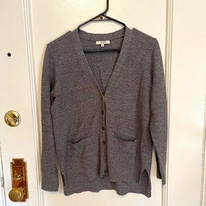 Madewell Cotton Cardigan Grey M EUC